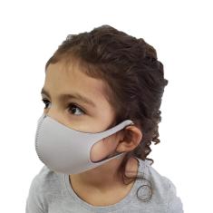 Máscara Anatômico Lavável Infantil Cor Cinza - 3 unidades Ideal Produtos Ortopédicos 