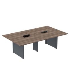 Mesa de Reunião 3200x1400 Mrcpb3214pp Walnut/Grafito