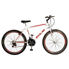 Bicicleta Aro 26 Kls Sport Gold Freio V-Brake Mtb 21 Marchas, Branco, 