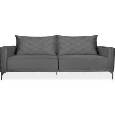 Sofa Living 3 Lugares Nori 220cm Veludo Deluxe 2237 Ezz