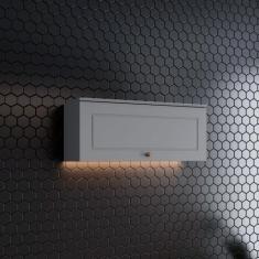 Armário Aéreo de Cozinha 80 Cm 1 Porta Basculante Americana Henn, Cinz