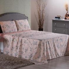 Jogo de Lençol Solteiro 3 peças Micro Percal 400 fios Estampado - Shop