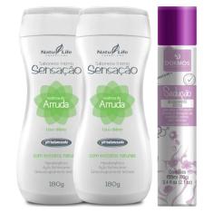 Kit 2 Sabonete Íntimo Líquido Sensação Arruda + 1 Desodorante Sedução 