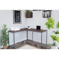 Escrivaninha Mesa Escritório em L 135x135 - Completa Casa