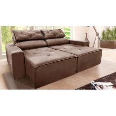 Sofá retrátil e reclinável 2 lugares, 1,80m, com molas Bonnel e espuma