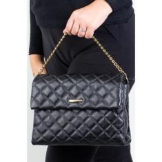 Bolsa grande de couro matelassê Giorgia-Feminino