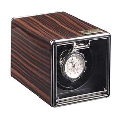 Enrolador de relógio automático, caixa de enrolador de relógio único automático para 1 relógio com caixa de exibição de armazenamento de relógios giratórios de motor silencioso