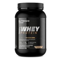 Nutrends Whey 100% Protein Pure 907G - 76% De Proteína Pura - Sabor Baunilha