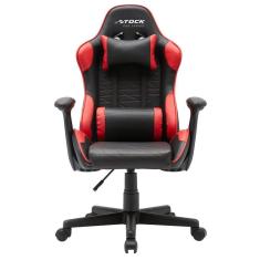 Cadeira Gamer Giratória Infantil Stock Car Blume Office Poliuretano (Pu) Preto Vermelho Base Rodizio