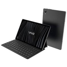 Tablet VAIO TL10 Tela 10.4” 2K, 128GB, 8GB RAM, 4G, Wi-Fi, Câmera 8MP, Android 13, Octa-Core, 7000mAh e Teclado Inteligente Magnético - Preto Nanquim