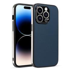 Capa protetora de lente de metal com textura de couro para iphone 14 13 12 11 pro max capa traseira fina e macia, t5, para iphone 13pro max