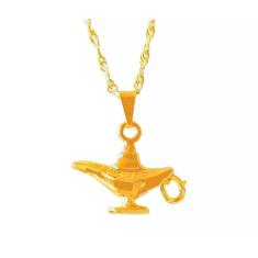 Colar Cordão Lampada Enfermagem Folheado Ouro 18k