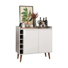 Buffet com Adega Estilo 2 Portas Branco - MoveisAqui
