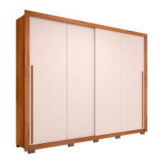 Guarda-Roupa Casal Praticus 2 PT 4 GV Freijó e Off White