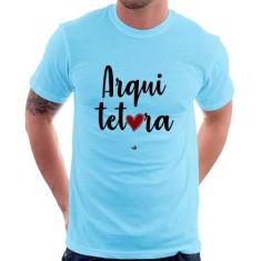 Camiseta Arquitetura por amor - Foca na Moda, Azul bebê, M