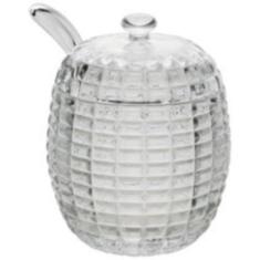 Açucareiro De Cristal Com Colher E Tampa 210Ml