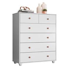 Cômoda 6 gavetas Vittoria branco fosco liso Móveis Albatroz