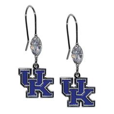 Brincos pendentes de cristal Siskiyou NCAA, Branco