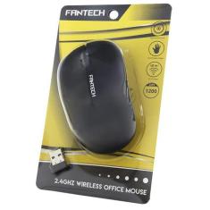 Mouse Sem Fio Fantech Forma Confortável W188 Preto 1200Dpi, Único, Mou