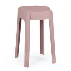 Banqueta Baixa Empilhável Nordica - Rosa