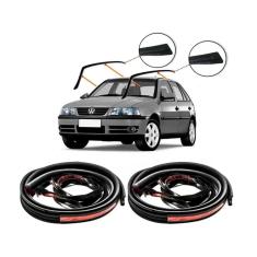 Kit Borracha Pingadeira Friso Teto Gol G3 G4 4 Portas  Par 