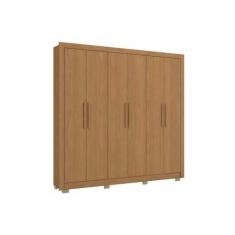Guarda Roupa Casal 6 Portas e 2 Gavetas c/ Pés CB02M569 Canela - Kappe
