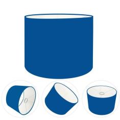 Cúpula Abajur Cilíndrica Cp-7013 ø30x30cm Azul Marinho