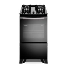 Fogão de Piso Electrolux de 04 Bocas Efficient com Mesa Vidro Preto -  FE4GB