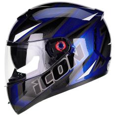 Capacete Moto Masculino Feminino Peels Icon Fast Com Viseira Solar-Unissex