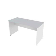 Escrivaninha Mesa Escritório 100cmx70cm 100cm Branca E Cinza Cristal -