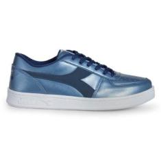 Tênis Feminino Diadora Playmaker Metal AZUL/MARINHO 44 Diadora-Feminino