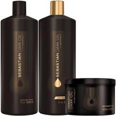 Kit Sebastian Dark Oil Shampoo+Condicionador+Mascara