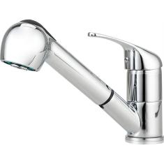 Torneira Para Cozinha Gourmet Misturador Monocomando Extensível Iguaçu Pingoo.casa - Prata