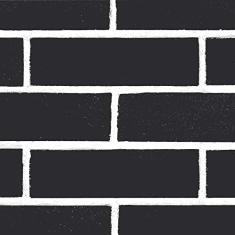 Plastico Adesivo 45cmx15m Tijolo Preto Gekkofix Multicor