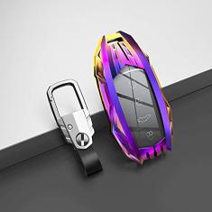 TPHJRM Porta-chaves do carro Capa Smart Zinc Alloy Key, apto para Chery Tiggo 8 New 5 plus 7pro, Car Key Shell ABS Smart Car chaveiro