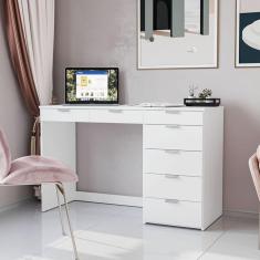 Escrivaninha Penteadeira 7 Gavetas Columbus Branco