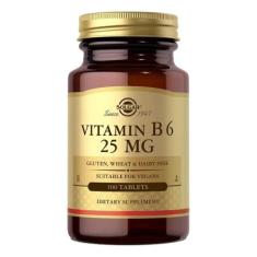 Solgar Suplemento De Vitamina B6 25 Mg - 100 Cápsulas