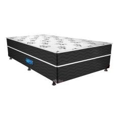 Cama Box Conjugado Solteiro: Colchão Molas Prolastic ProDormir Springs Pillow Black  (88x188x41) Probel
