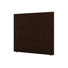 Cabeceira Cama Box Estofada Solteiro Solteiro Genebra Plus Veludo Cacau - Simbal