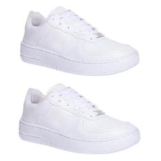 Tênis Casual Unissex Confortável Dia a Dia Urbano Branco - Universo St