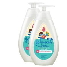 Kit 2 Sabonetes Líquido Johnson's Limpeza Super Poderosa 400ml