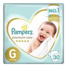 Fralda G Pampers Premium Care 30 Unidades