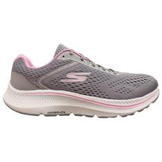 Tênis Skechers Go Run Consistent 2.0 Feminino - Cinza/Rosa