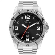 Relógio Masculino Technos Prata Analógico Com Calendário 2115MYK/1P
