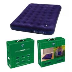 Colchão Inflável Casal Com Inflador Acoplado Multiuso Mor