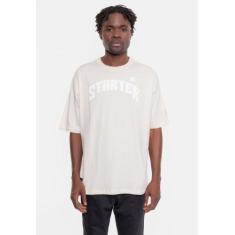 Camiseta Starter Oversized Estampada Masculina Off White, Off white, G