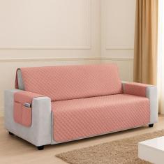 Kit Capa Protetor De Sofá Retratil Reclinável 4 Lugares King com Viés 