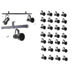 Kit 28 Spot Trilho Perfilado Eletro calha Par20 Bulbo OL7