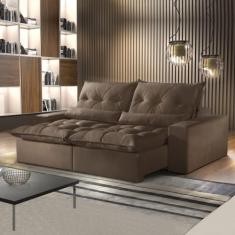 Sofá Retrátil e Reclinável 3 Lugares 210cm Avalon Super Pillow - Monta