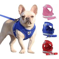 Coleira Peitoral Para Cachorro Pet Colete Refletivo + Guia - TATUDEBOA